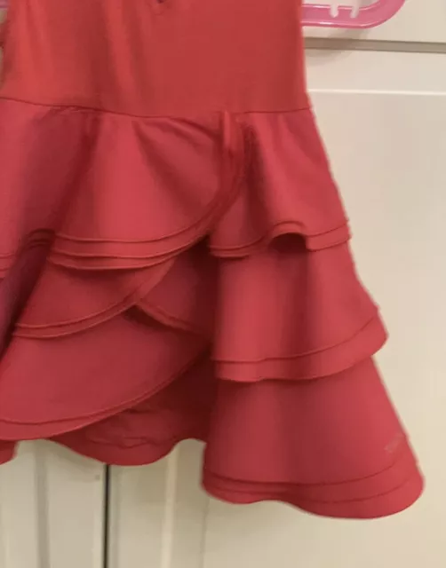 Abito a strati per bambine DKNY - Senza maniche - Rosso -12 mesi - DESIGNER - SPLENDIDO 2