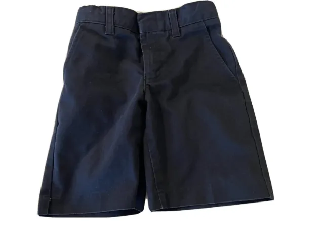 flynn ohara Navy Shorts Size 4 Reg Adjustable Waist Chinos Uniform