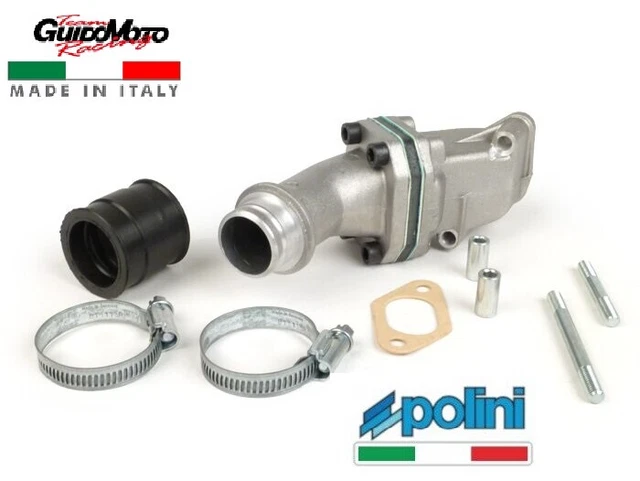 Miglioramento Prestazioni Collettore Aspirazione Monolamellare Polini Per Vespa 50 Special E ET3 125 - D.24 215.0115 Ricambio Vespa - Foto 2