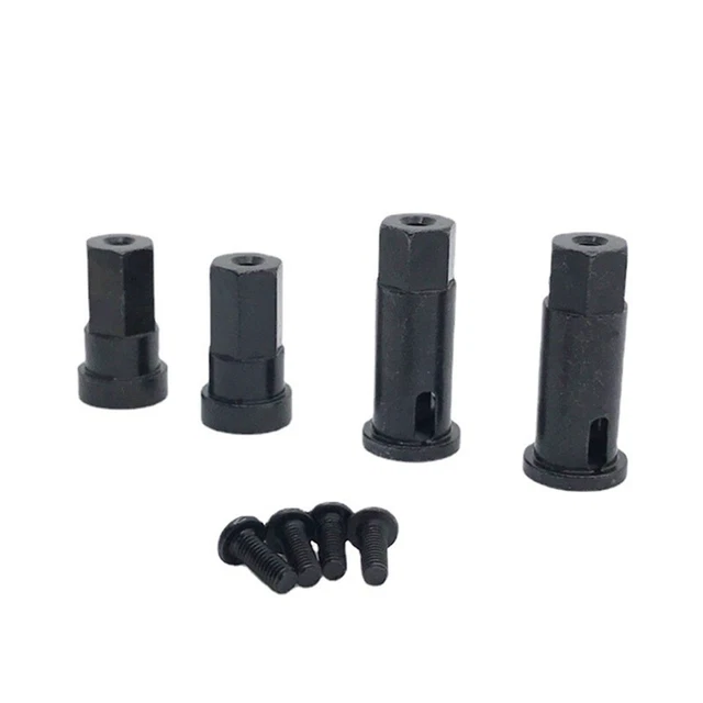 4 Pcs Moyeu Hexagonal Roue Violet 12mm 4mm Épaisseur Pour Voiture RC 1/10 - Pièces De Rechange