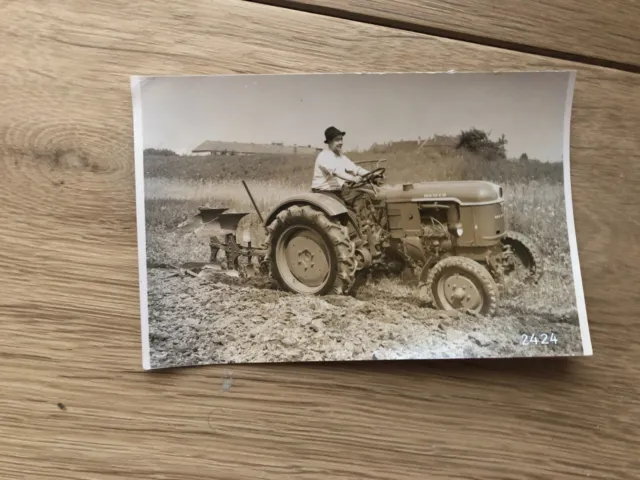 Deutz F1L 612 tractor + Werksfoto / factory picture + 1950er Jahre