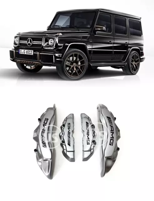 W463 Silver Brake Caliper Covers Amg Style Mercedes G-Class, X166, W166 4pcs.