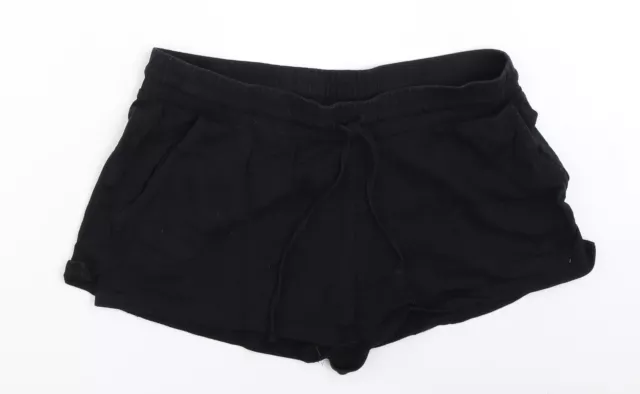 Pantalones cortos para mujer ASOS negros de algodón caliente talla 12 regulares