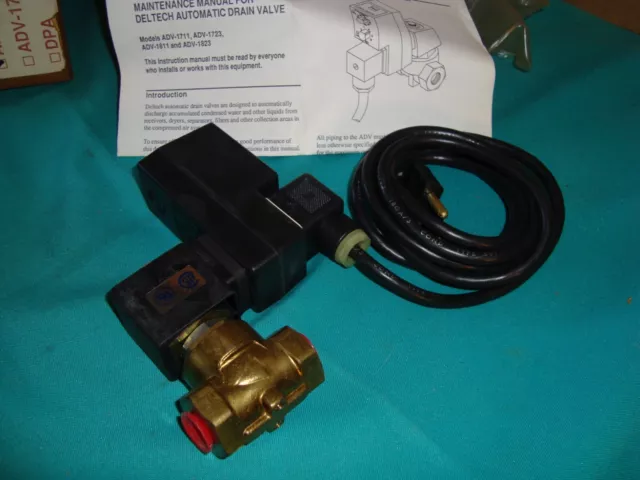 DELTECH ADV-1711 NSMP   115VAC Automatic drain valve  **NEW**