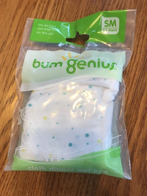 bumGenius Cloth Diaper Wet Bag SM 3-5 Diapers-Brand New-Ships N 24h