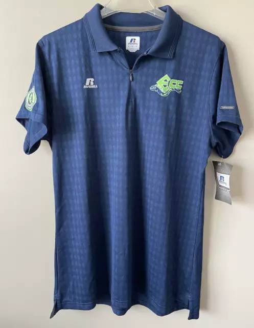 RUSSELL ATHLETIC 1/4 Zip Pullover Short Sleeve Mens Golf Shirt Size XL ...