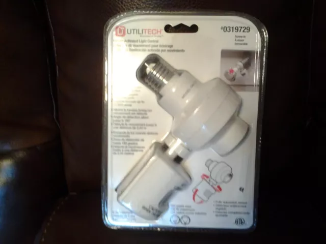 UTILITECH MOTION ACTIVATED Light Control BRAND NEW IN BOX Screw In 0319729 39.95 PicClick