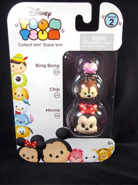 Disney Tsum Tsum 3 pack Series 2 Minnie Chip Bing Bong #39