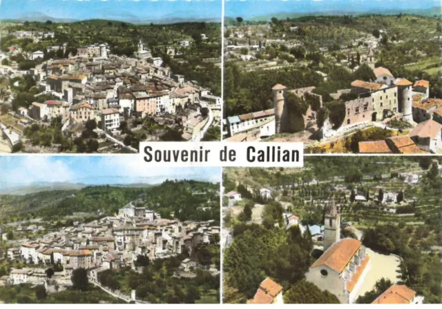 83 Callian Aj#Mk985 Souvenir Multi Vues Le Chateau L Eglise