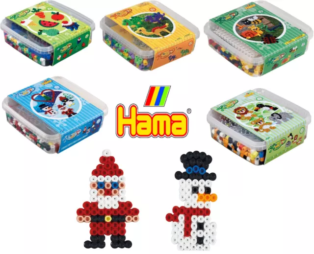 HAMA - BÜGELPERLEN - GESCHENK BOX - VARIANTEN - ca. 600 MAXI BÜGELPERLEN #NEUOVP