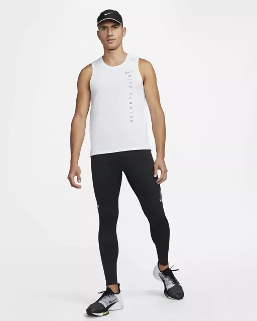 Mens Nike Dri-Fit ADV Aeroswift Elite Running Racing Tights Tight Fit Black