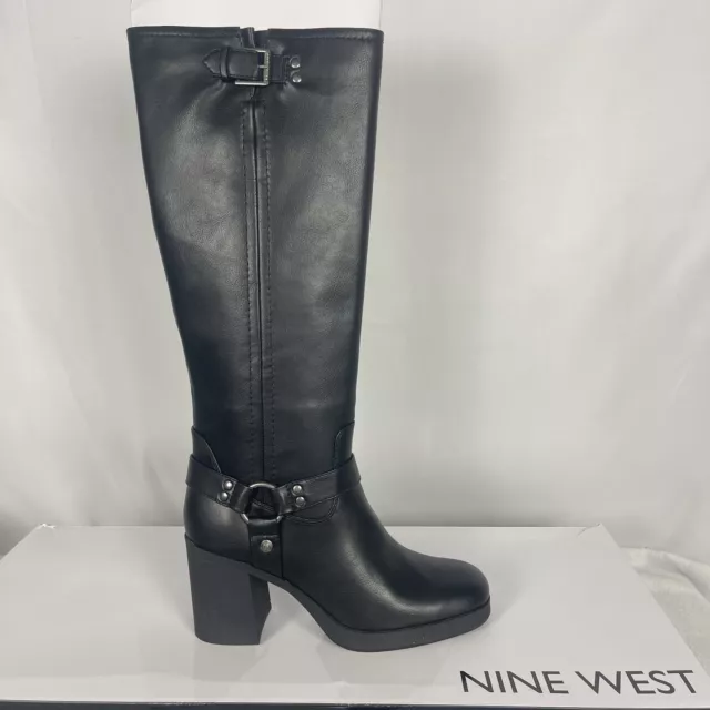 Nine West Women's Caba Knee High Boot Black US Size 10.5 Brand New With Box 3