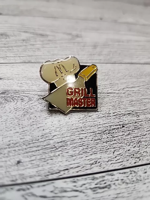 McDonald's Employee Grill Master Lapel Pin Vintage Rare Scarce