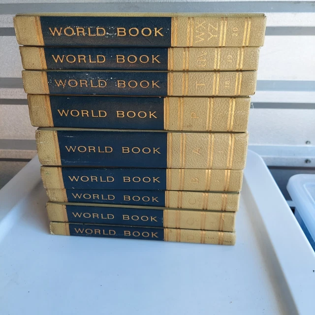 LOT WORLD BOOK Encyclopedia 50th Anniversary Edition 1966 Volumes 15
