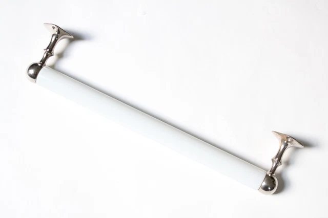 antique milk glass towel holder | san o la vtg deco victorian kitchen towel bath