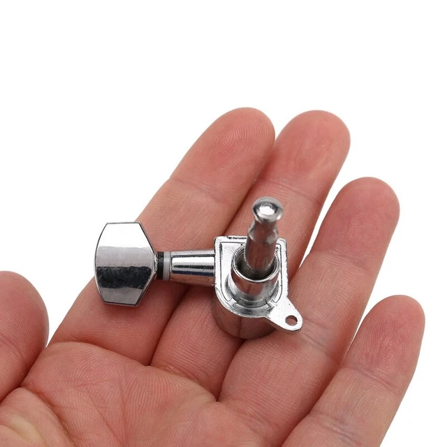 3Sners Machine Heads for Acoustic Electric Guitar Guitar Parts( Silver 6R ) T2D3 2