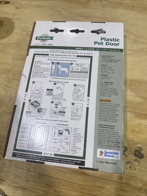 PETSAFE PLASTIC PET Door White PPA00-10958 Small 1-15 LB New £22.40 ...