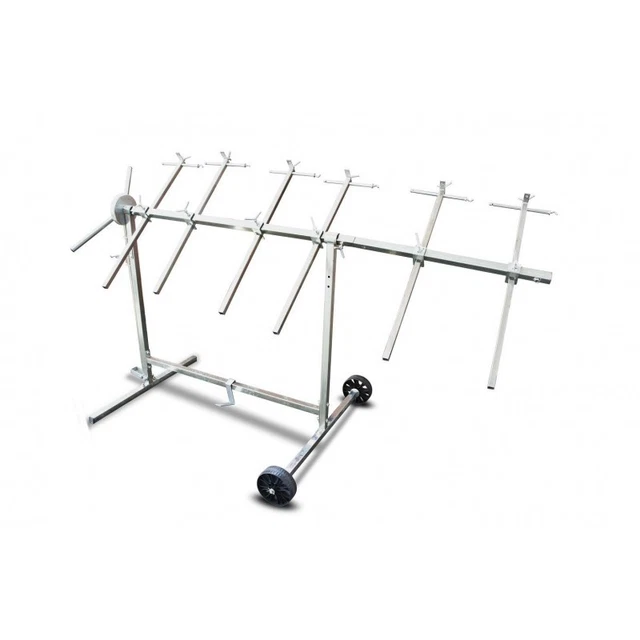 Tagtuell Support Peinture Jantes 4 Roues - Réglable Rotatif 360° Bleu - Charge 100kg