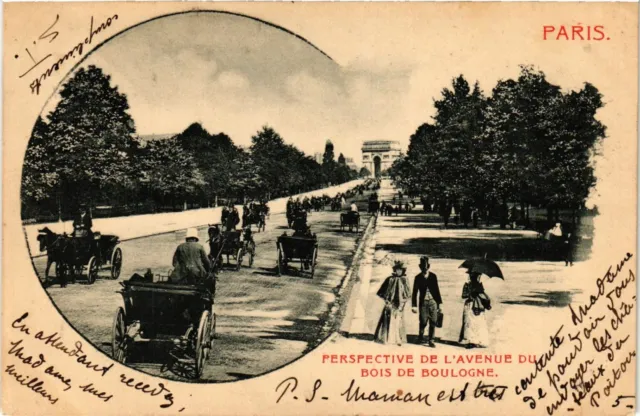 CPA PARIS 16e Perspective de l'Avenue du BOIS de BOULOGNE (576833)
