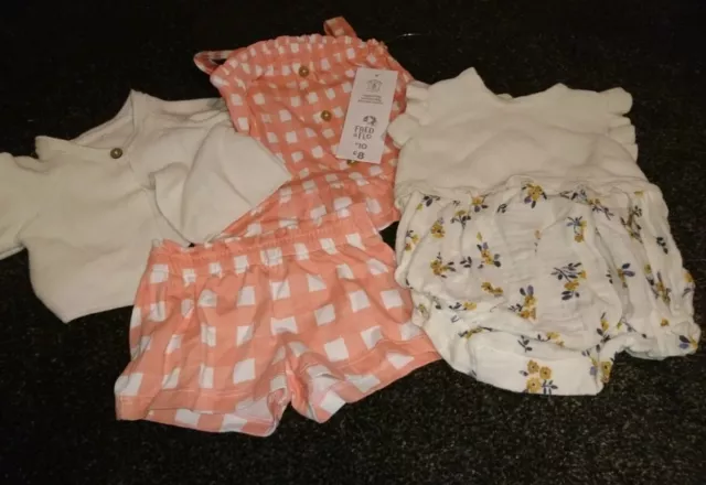 Baby Girl Cute Summer Outfit Bundle Some BNWT- First Size/1 Month