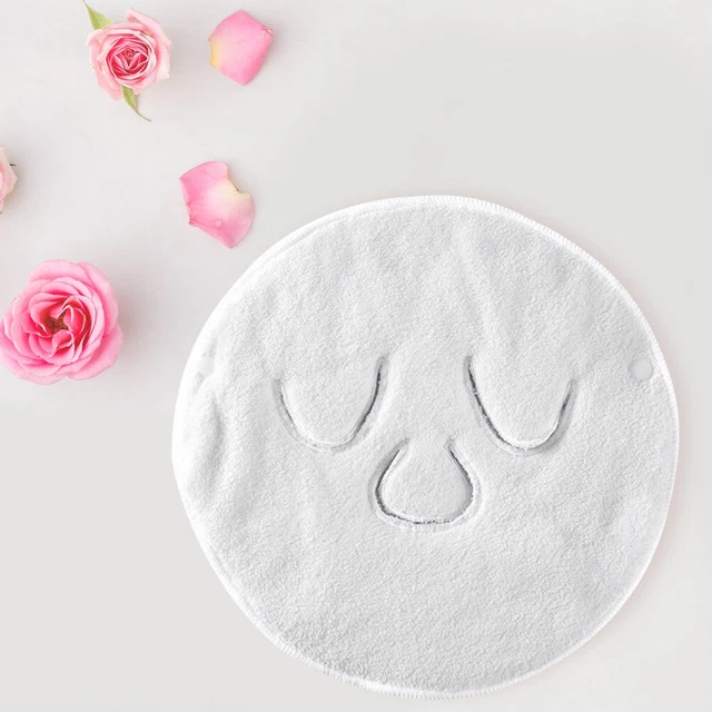 Cold Hot Compress Mask Skin Care Towels for Beauty Salon (Three Hole Strap)