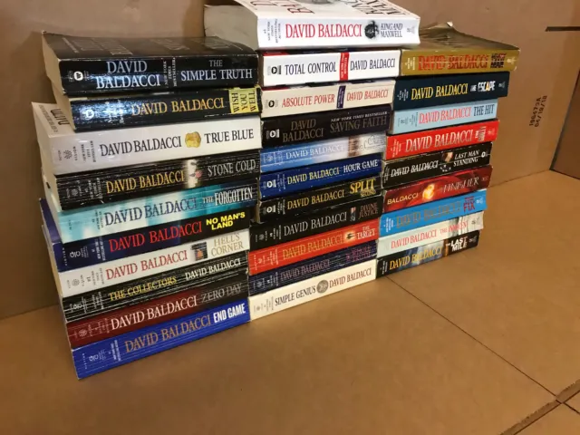 Lot of 10 DAVID BALDACCI Books KING & MAXWELL WILL ROBIE PULLER PAPERBACK*RANDOM