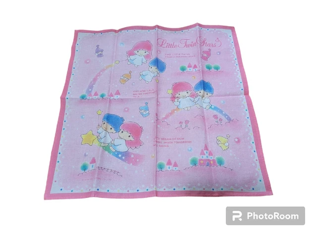 Vintage 1991 Sanrio Little Twin Stars Hankie