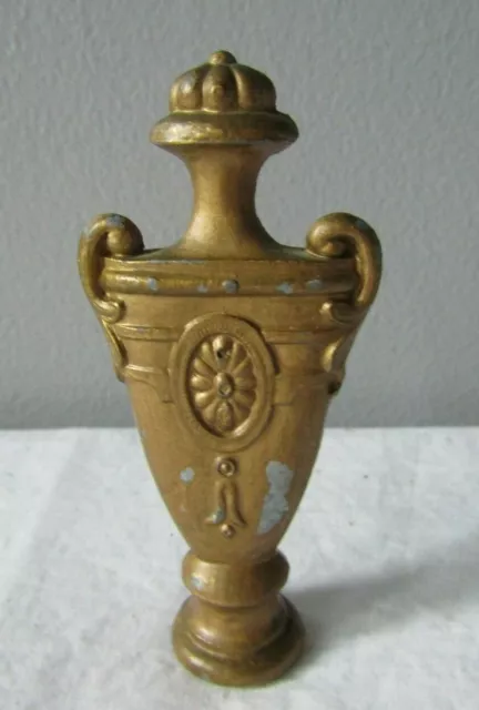 Vintage Urn Shaped Metal Lamp Finial 2