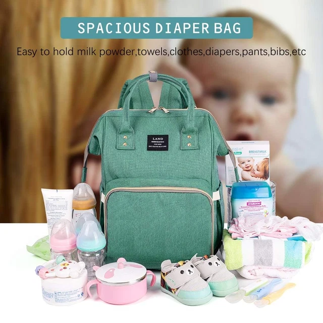 Baby Diaper Nappy Changing Backpack Mummy Large Multi-Function Travel Bag US 2