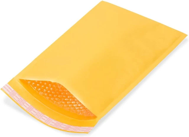 100 Pcs #4 9.5X14.5 Kraft Bubble Mailer Padded Shipping Envelopes Bravopack Bran