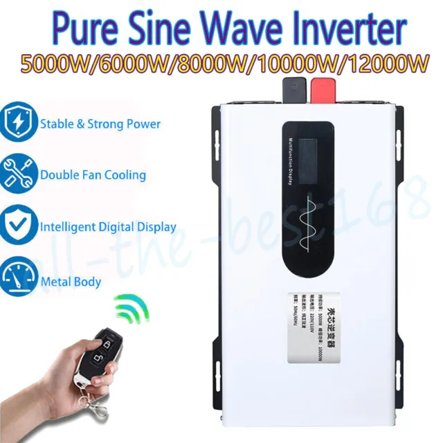 5000W 6000W Power Pure Sine Wave Solar Ladegerät Inverter 12V-96V to 110V/220V