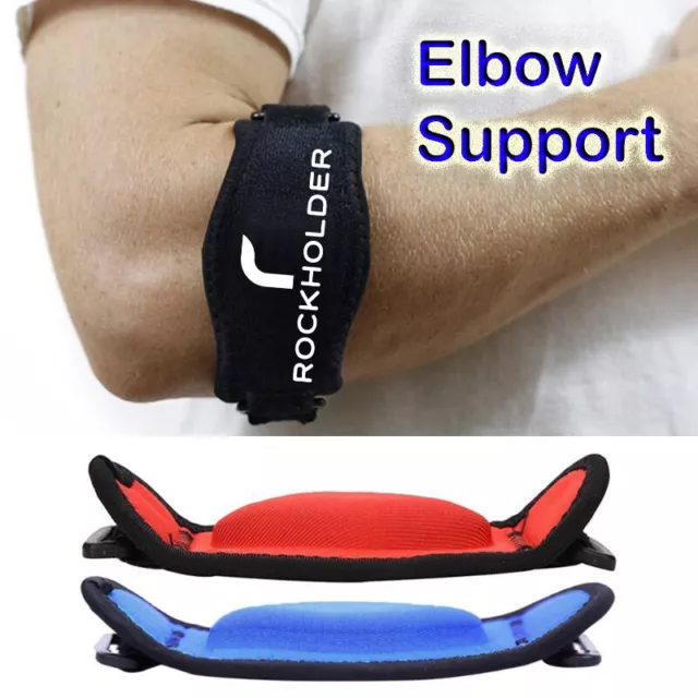 Sports Elbow Support Tennis Brace Band Gym Golfers Pain Epicondylitis Strap UK