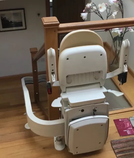 Acorn 180 Curved Stair Lift  Bespoke 180° Track | Reconditioned ~ Fully Fitted 3