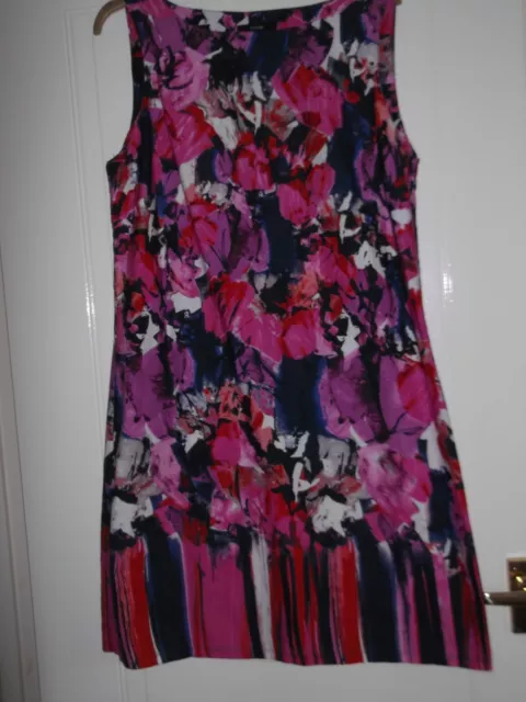George Multi coloured Shift Dress 16 Good Used Condition