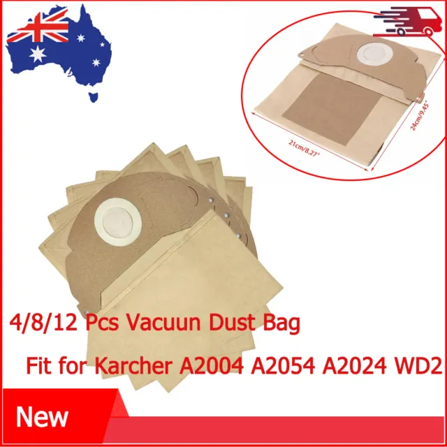 4/8/12Pcs Vacuum Cleaner Garbage Dust Bags for Karcher WD2250 A2004 A2054  MV2