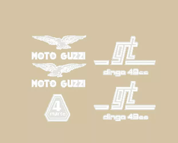 Adesivi Moto Guzzi Dingo GT 4 marce stickers