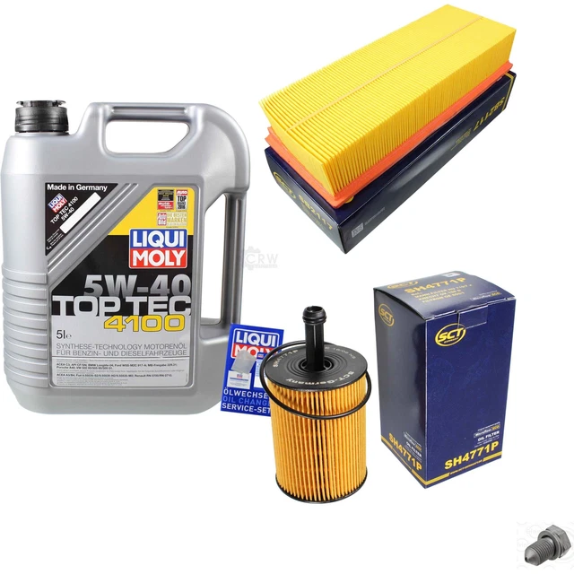 Sct Germania Controllo Set 5 L Liqui Moly 3701 Top Tec 4100 5W-40 per VW Di