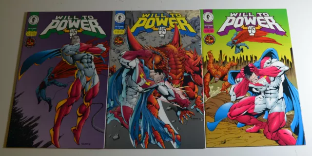 1994 Will to Power Lot of 3 #1,2,3 Dark Horse Comics NM 1st Print Comic Books