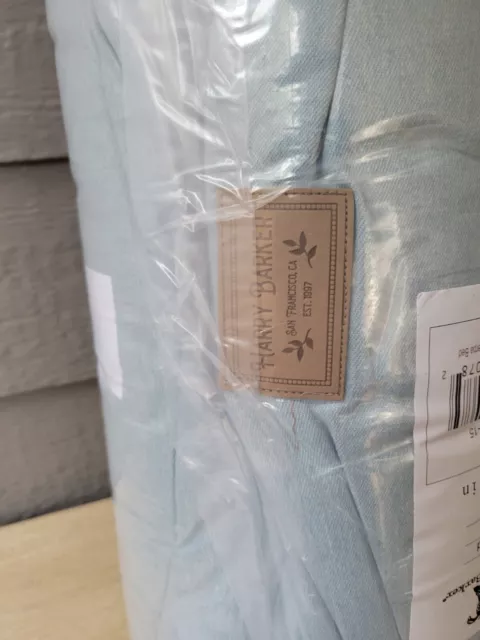 Harry Barker Cozy Sherpa Blue Chambray Bed for Dogs, 25.6" L X 15" W X 15" H