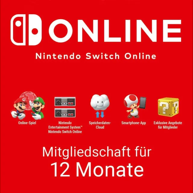 💎 Nintendo Switch Online Mitgliedschaft 12 Monate mit ☑️Ebay Garantie
