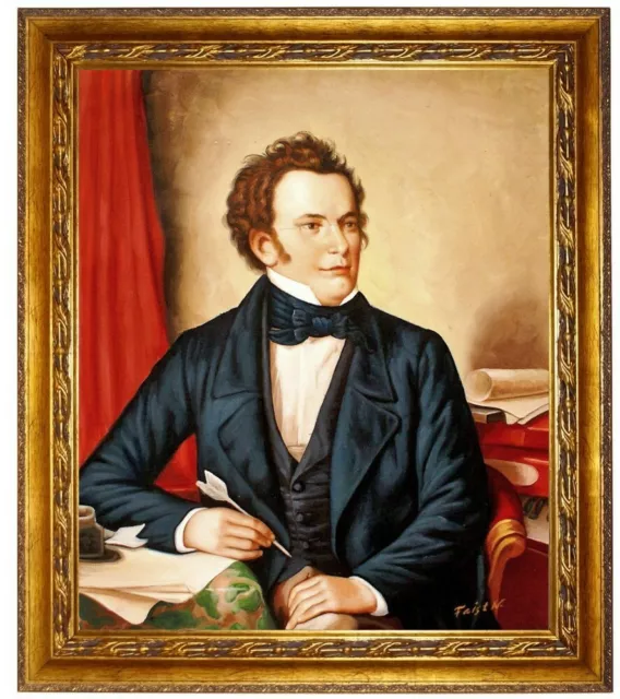 Ölbild Franz Schubert-Wilhelm August Rieder Ölgemälde HANDGEMALT,Gemälde 50x60cm