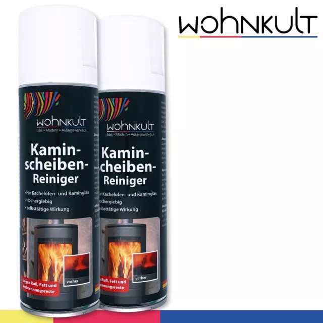 Wohnkult 2 x 300 ML Nettoyeur Disque de Cheminée Poêle en Faïence Très Productif