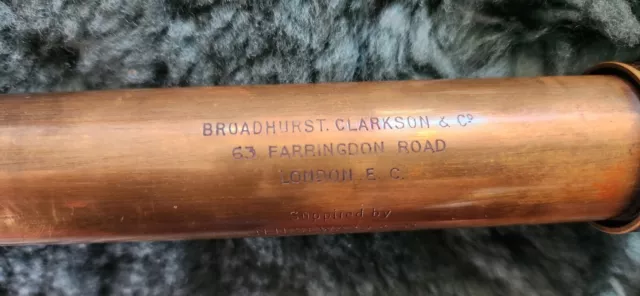 Telescopio vintage Broadhurst Clarkson & Co Ltd Farringdon Road Londres 3 dibujos 3