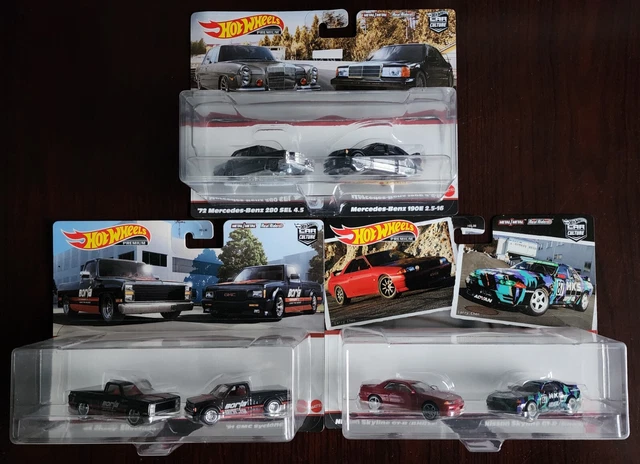 Target Hot Wheel Set HOT WHEELS PREMIUM Target 2-Pack Full Set: Silverado+Skyline GT-R ...