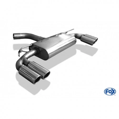Fox Rennsportanlage 2X 2X80Mm Typ 16 Für Seat Leon Typ 5F Sc