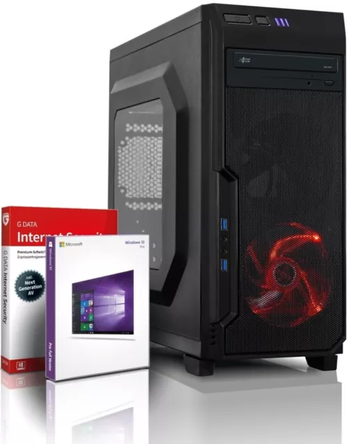 PC Quad Core Computer GAMER AMD Ryzen3 2200G 16GB DDR4 256GB SSD +HDD Windows 10