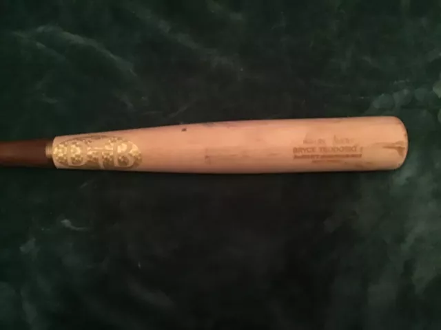Bryce teodosio- game used bat rocket city trash pandas Bryce teodosio- game used bat rocket city trash pandas