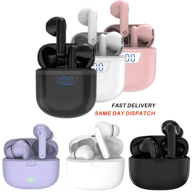 Wireless Bluetooth Earphones Headphones Earbuds In-Ear For All Devices