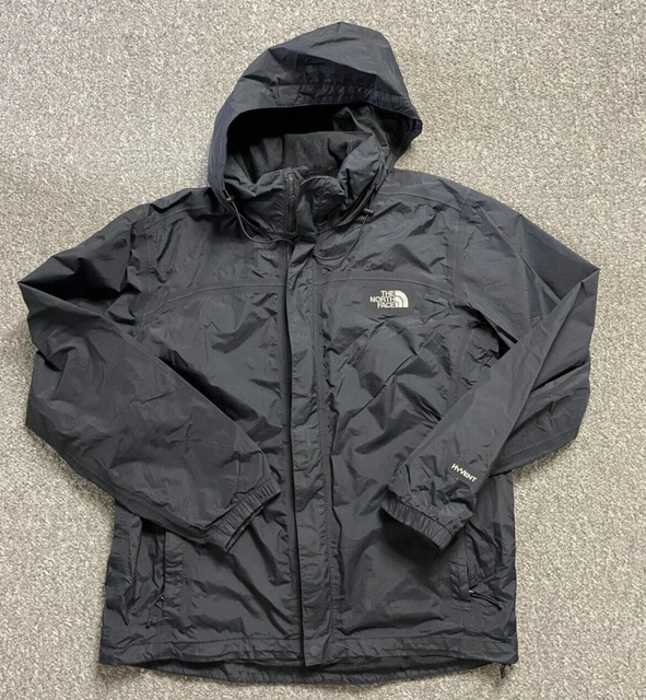 The North Face Hyvent Hiking Jacket Mens Coat Light M Medium Black Rainproof