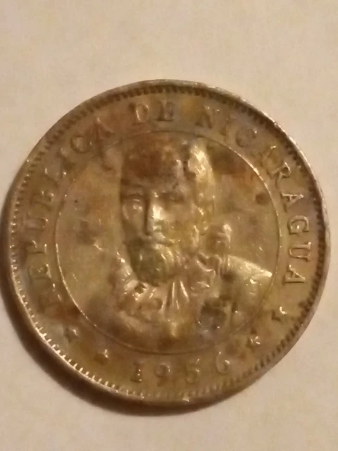 1956 Nicaragua 10 Centavos Uncommon World Coin - 5,000,000 Minted!